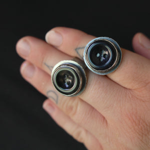 Black Button(s) For Eyes Rings (2)